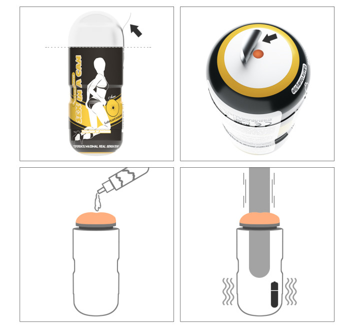 Мастурбатор LoveToy Sex In A Can Anus Stamina Tunnel Vibrating