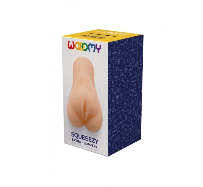 Мастурбатор-вагіна Wooomy Squeeezy Masturbator Vagina, м’які відкриті губи, 13,2х5,4 см