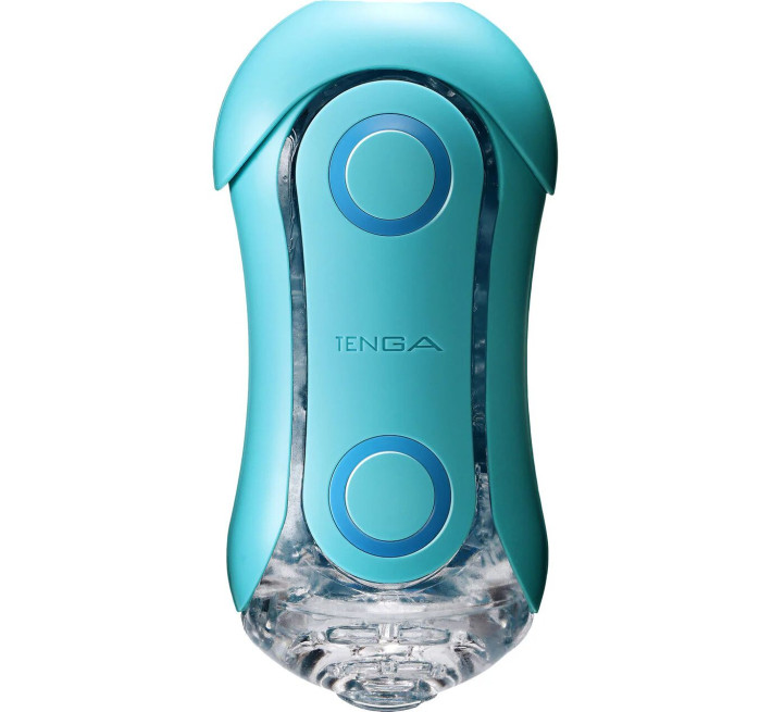 Мастурбатор Tenga Flip Orb — Ocean Blue, с изменяемым сжатием, со стимулирующими шариками внутри