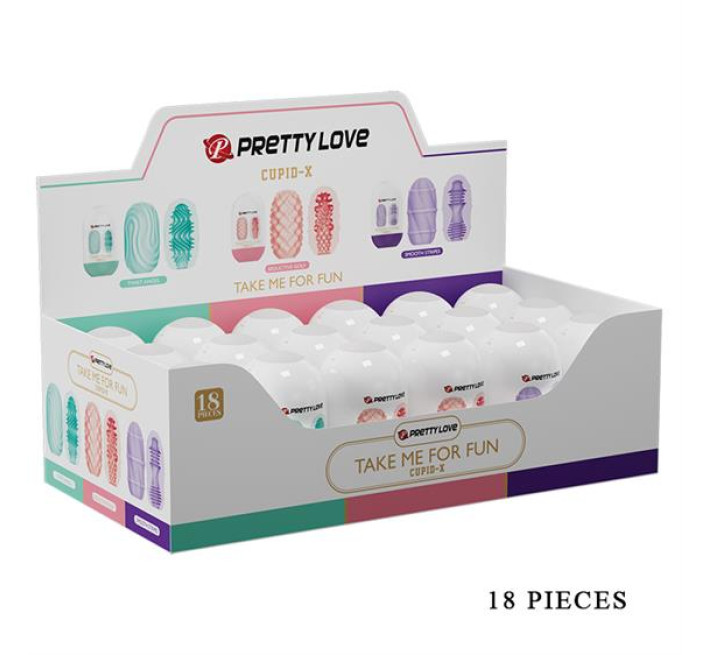 Набір мастурбаторів Pretty Love Cupid-X Egg Set, 18 шт.