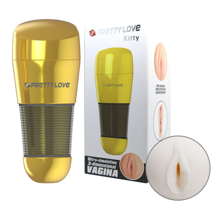 Мастурбатор вагін Pretty Love Kitty Vagina Masturbator Flesh