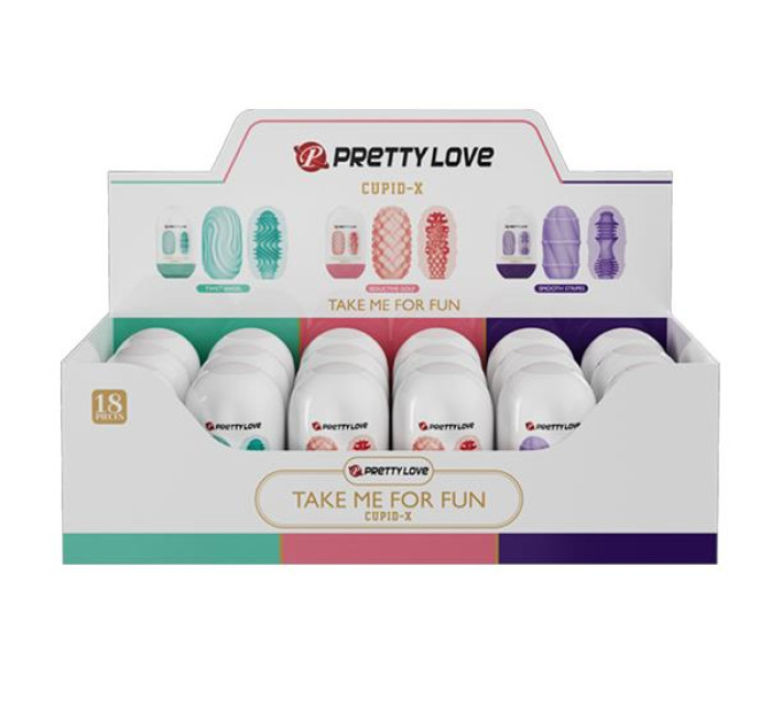 Набір мастурбаторів Pretty Love Cupid-X Egg Set, 18 шт.