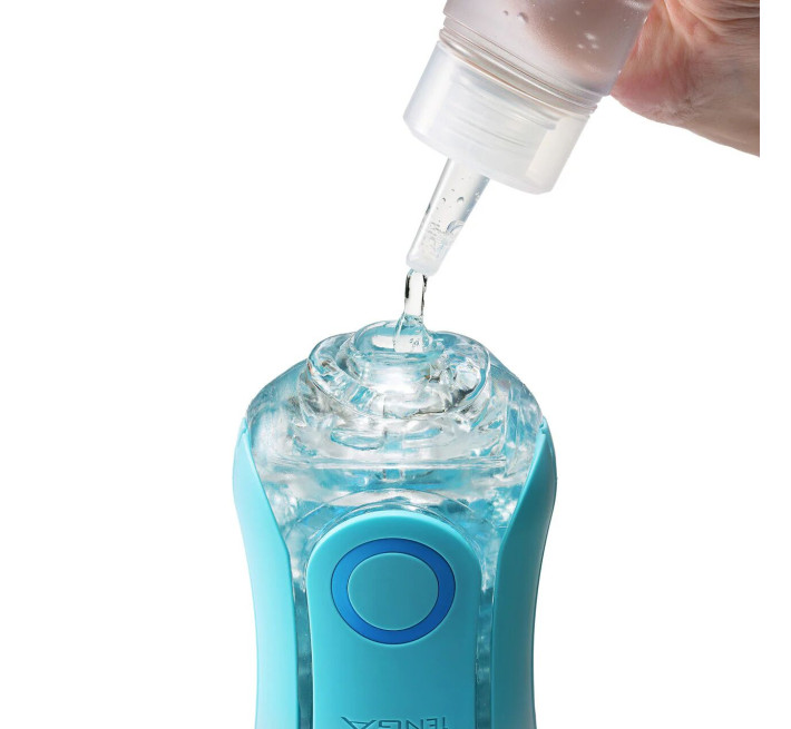 Мастурбатор Tenga Flip Orb — Ocean Blue, с изменяемым сжатием, со стимулирующими шариками внутри