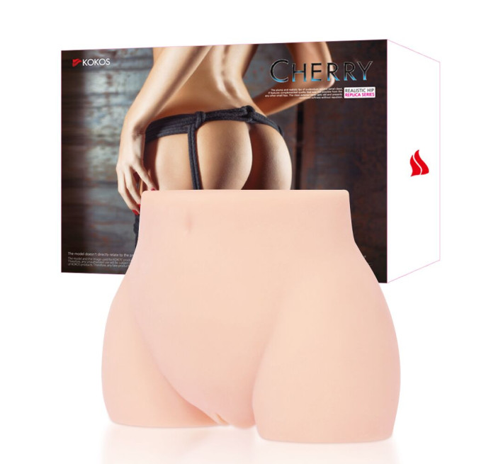 Мастурбатор-полуторс Kokos Cherry, два входа: вагина и попка