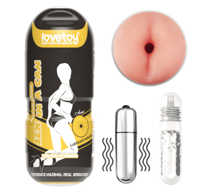 Мастурбатор LoveToy Sex In A Can Anus Stamina Tunnel Vibrating