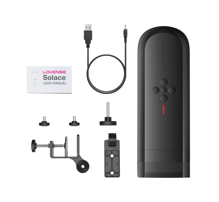 Інтерактивний смарт-мастурбатор Lovense Solace, до 280 фрикцій на хвилину, до 12,5 годин роботи