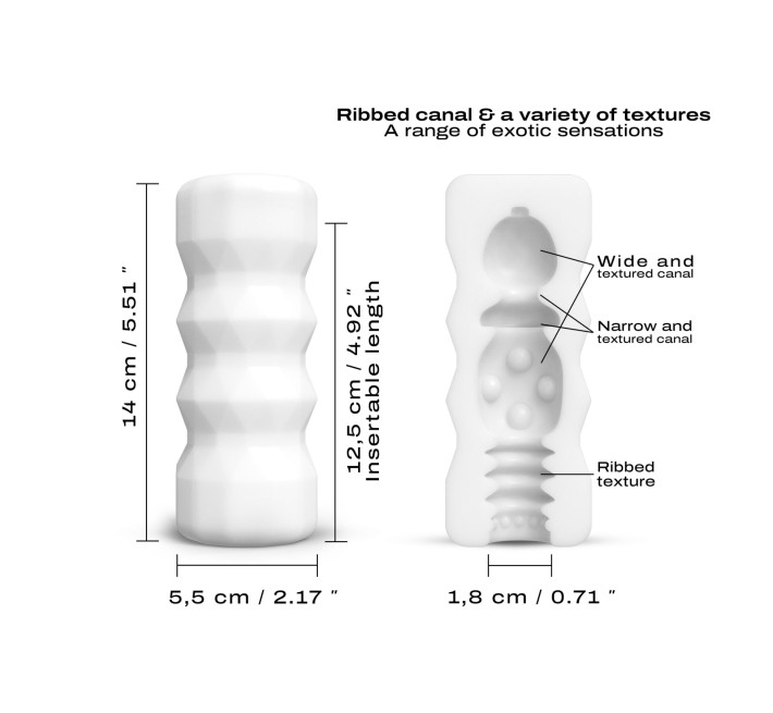 Мастурбатор Dorcel Cup Exotic, ультрамягкий, зауженный канал