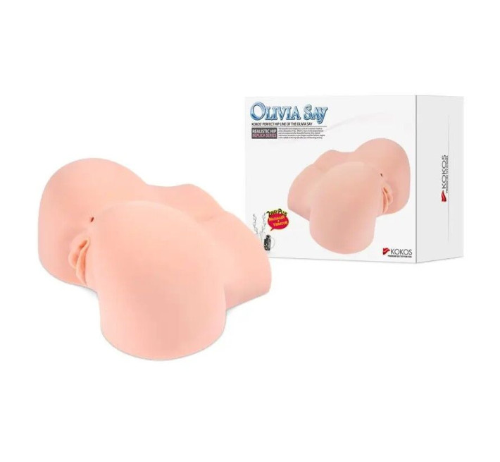 Мастурбатор Kokos OLIVIA SAY 2WayPlus с вибрацией и массажем