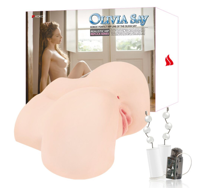 Мастурбатор Kokos OLIVIA SAY два входи: вагіна і попка