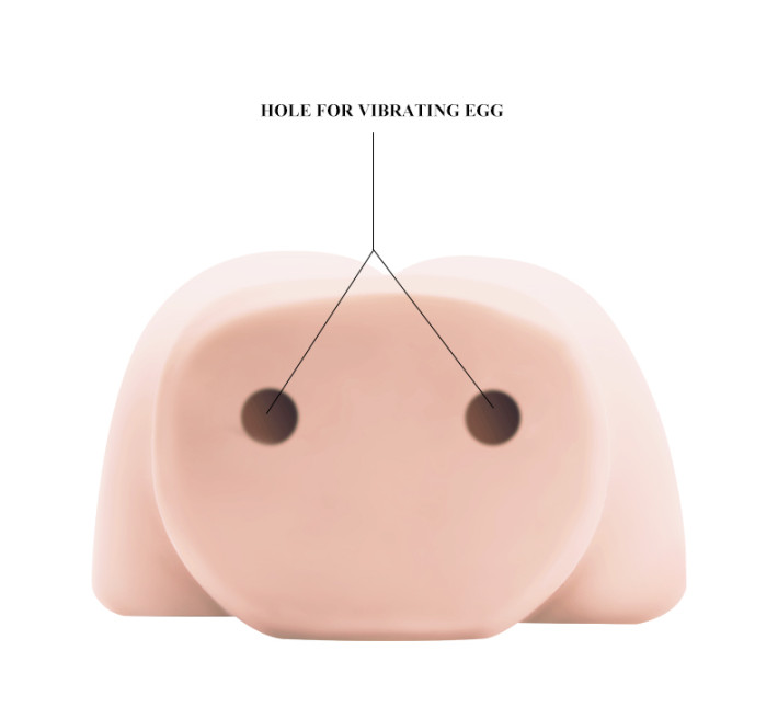 Мастурбатор вагина и анус LyBaile Pussy & Anal Double tunnels Телесная