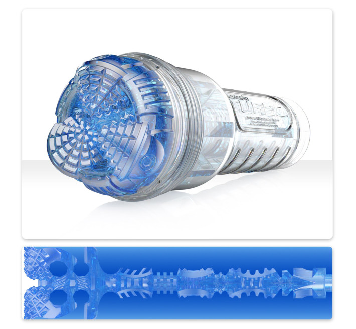 Мастурбатор Fleshlight Turbo Core Blue Ice, оральний секс (глибоке горло)