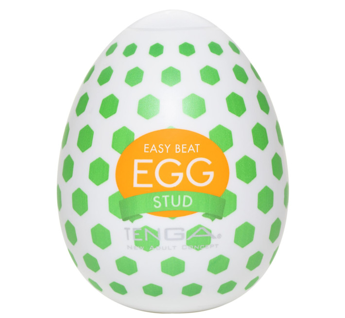 Мастурбатор-яйце Tenga Egg Stud із шестикутними виступами