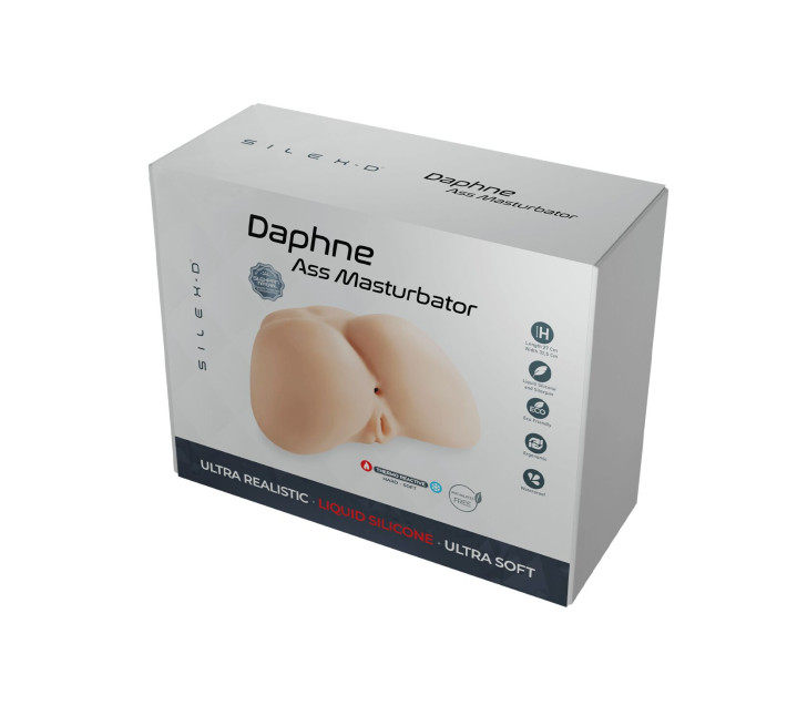Мастурбатор-попка з двома входами SilexD Daphne Ass Masturbator, суперреалістичний, термореактивний