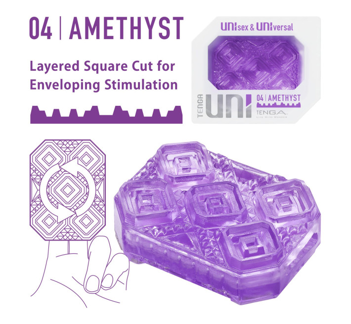 Стимулятор для ерогенних зон Tenga UNI Amethyst