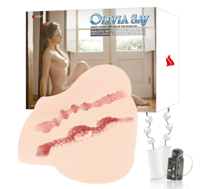 Мастурбатор Kokos OLIVIA SAY два входи: вагіна і попка