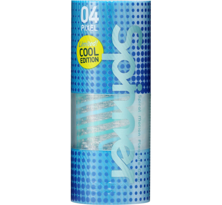 Мастурбатор Tenga Spinner 04 Pixel Cool Edition с упругой стимулирующей спиралью внутри