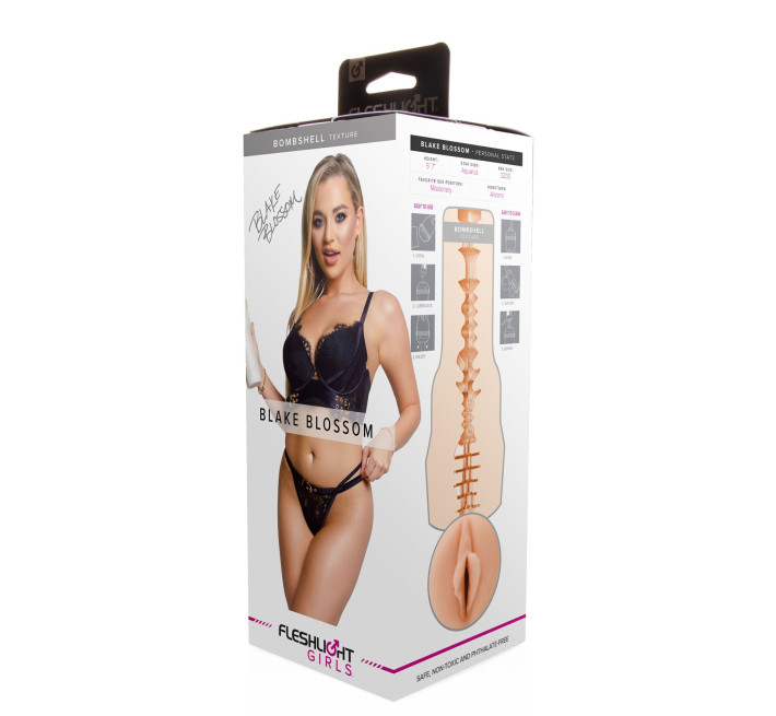 Мастурбатор Fleshlight Girls: Blake Blossom – Bombshell, зі зліпка вагіни, дуже ніжний