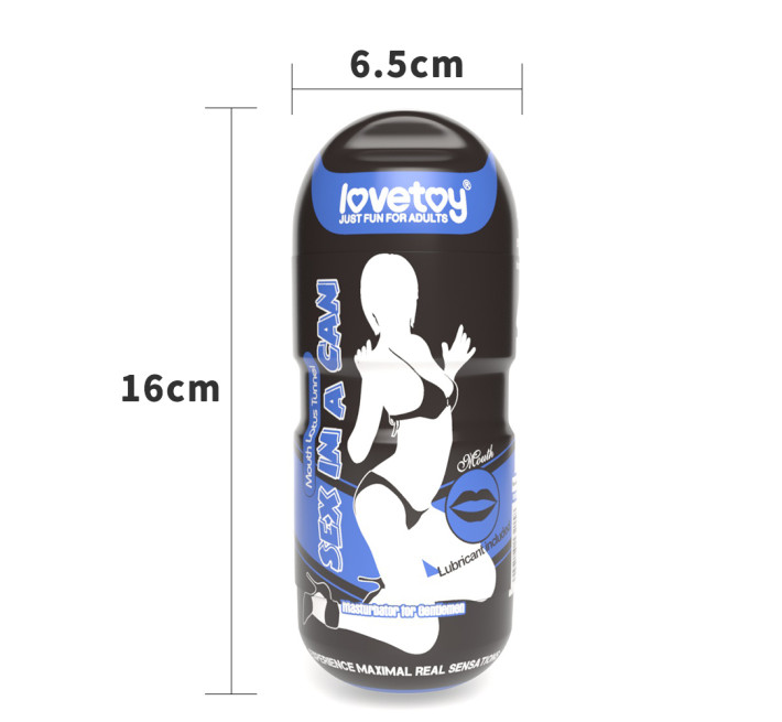 Мастурбатор LoveToy Sex In A Can Mouth Lotus Tunnel Vibrating