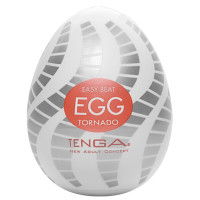 Мастурбатор-яйце Tenga Egg Tornado зі спірально-геометричним рельєфом Мастурбатор-яйце Tenga Egg Tornado зі спірально-геометричним рельєфом