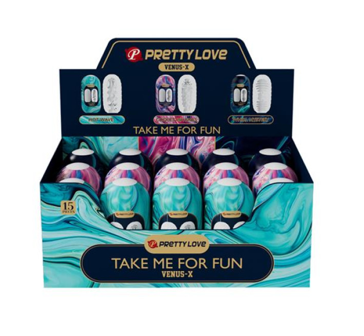 Набір мастурбаторів Pretty Love Venus-X Egg Set, 15 шт.