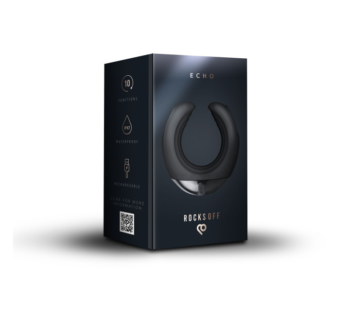 Мини-мастурбатор Rocks Off Echo, 10 режимов вибрации, до 8 часов работы