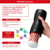 Автоматичний мастурбатор Tenga VACUUM GYRO ROLLER, ротація та вакуум, сумісний з Tenga Cup Автоматичний мастурбатор Tenga VACUUM GYRO ROLLER, ротація та вакуум, сумісний з Tenga Cup