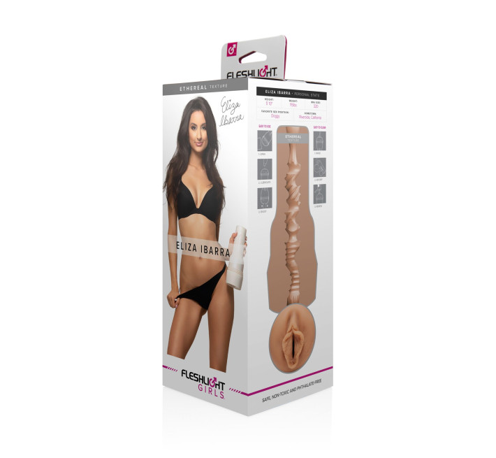 Мастурбатор Fleshlight Girls: Eliza Ibarra - Ethereal, зі зліпка вагіни, дуже ніжний