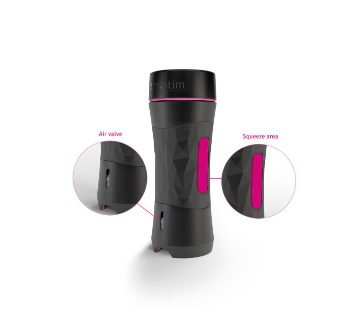 Мастурбатор-попка Mystim O(h) PUSH ME Anus, можна стискати та регулювати вакуум