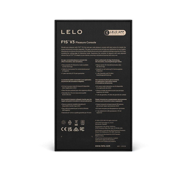 Смарт-мастурбатор LELO F1S V3 Teal, 2 мотора, 8 режимов, стимуляция звуковыми волнами