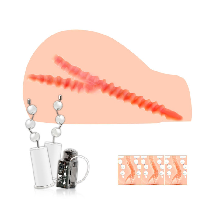 Мастурбатор Kokos Juliana 2WayPlus с вибрацией и массажем с функцией массажа и вибрацией