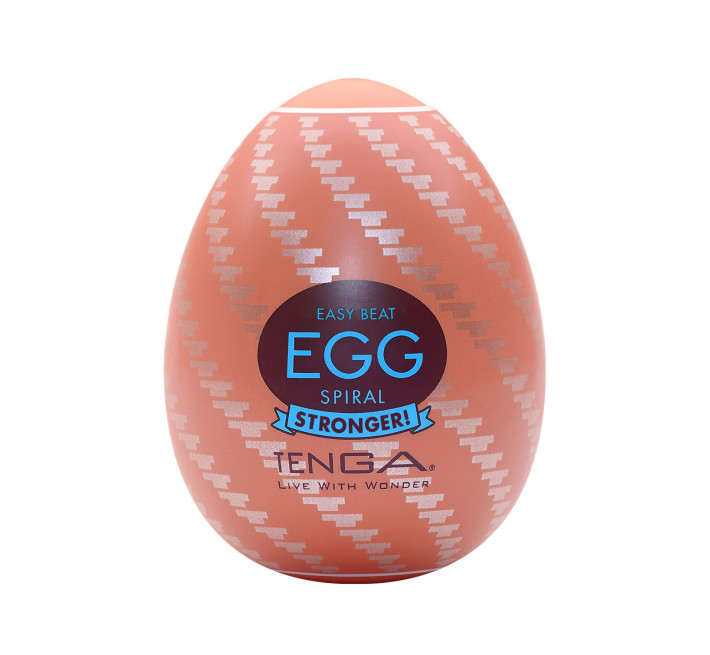 Мастурбатор-яйцо Tenga Egg Spiral, плотный TPE, пробник лубриканта 5 мл