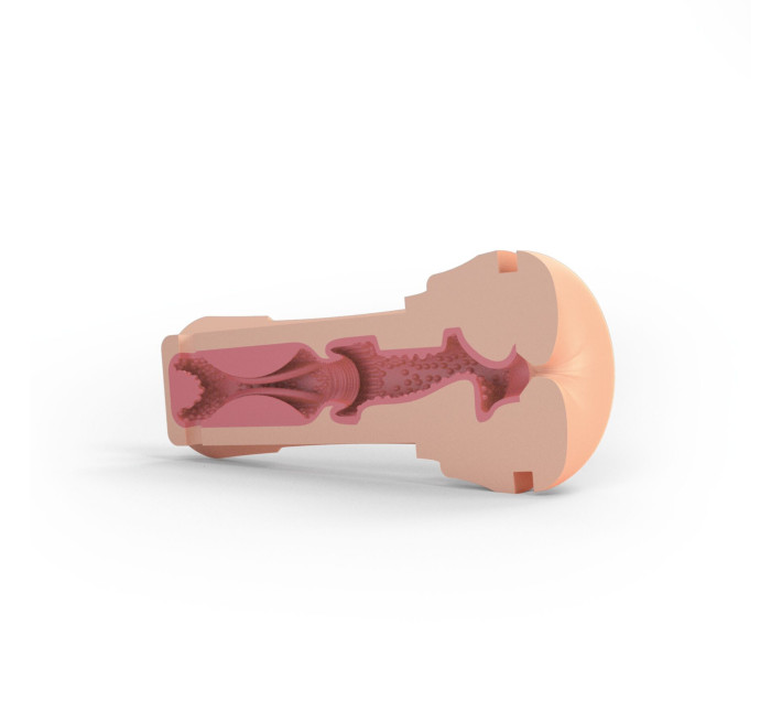 Мастурбатор-попка Mystim O(h) PUSH ME Anus, можна стискати та регулювати вакуум