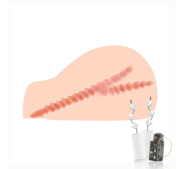 Мастурбатор Kokos Juliana 2WayPlus с вибрацией и массажем с функцией массажа и вибрацией