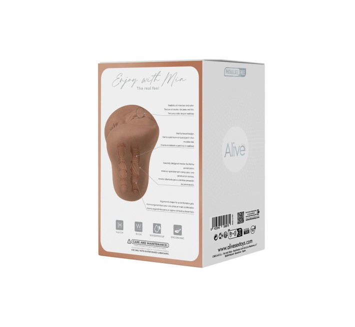 Мастурбатор Alive Mia Super Realistic Masturbator XL Caramel