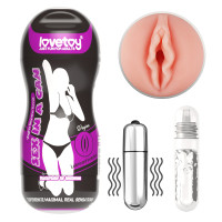 Мастурбатор вагина LoveToy Sex In A Can Vibrating Vagina Tunnel Мастурбатор вагина LoveToy Sex In A Can Vibrating Vagina Tunnel