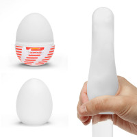 Мастурбатор-яйце Tenga Egg Tube рельєф з поздовжніми лініями Мастурбатор-яйце Tenga Egg Tube рельєф з поздовжніми лініями