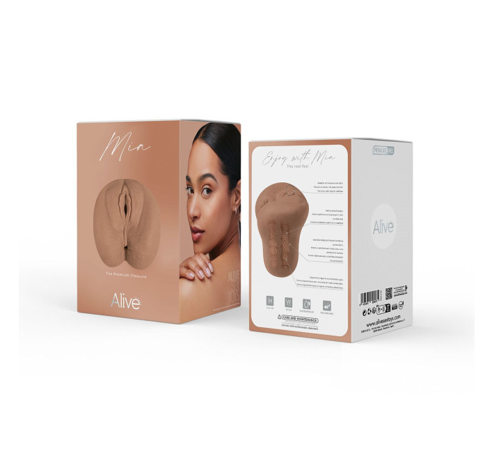 Мастурбатор Alive Mia Super Realistic Masturbator XL Caramel