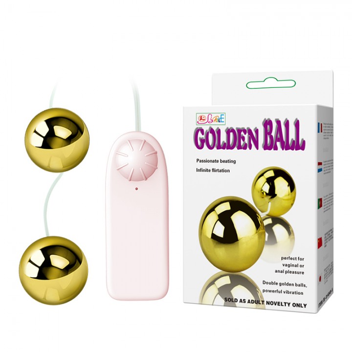 Вагінальні кульки LyBaile Golden Balls two vibrators