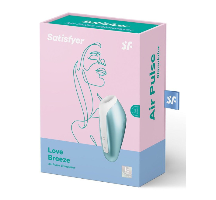 Миниатюрный вакуумный стимулятор Satisfyer Love Breeze Голубой