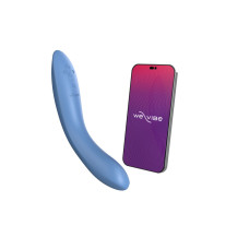 Смарт-вибратор We-Vibe Rave 2 Twisted Pleasure Blue, для точки G и входа во влагалище, 2 мотора