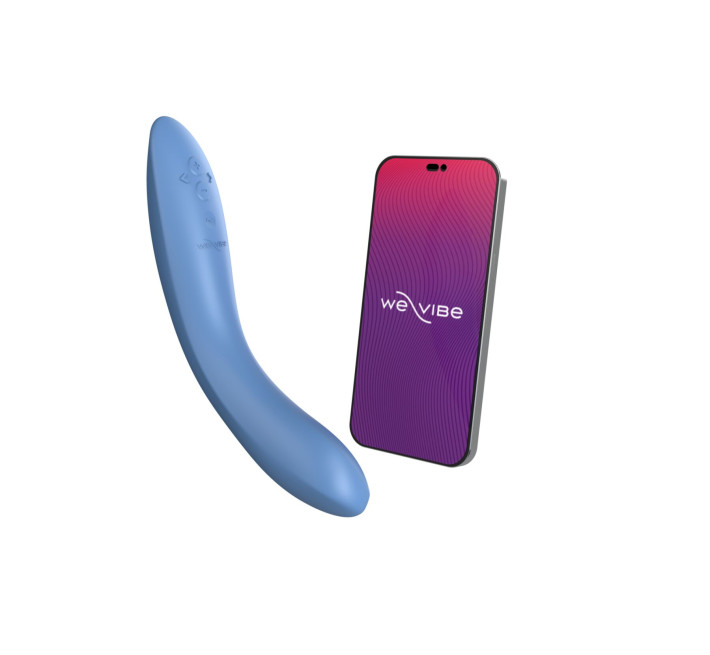 Смарт-вібратор We-Vibe Rave 2 Twisted Pleasure Blue, для точки G та входу в піхву, 2 мотори