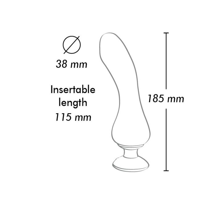 Вибратор для точки G Shunga Sanya Black, гибкий ствол