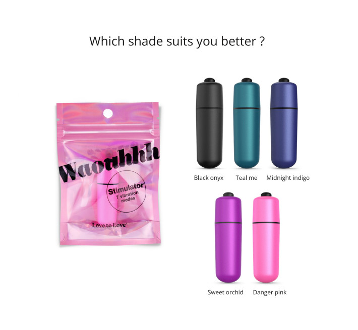 Виброшара Love To Love WAOUHHH - DANGER PINK, 7 режимов, на батарейках