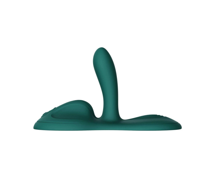 Sit-on-top смарт-вібратор Zalo – Flora Smart Vibrating Pad Turquoise Green, 9 моторів
