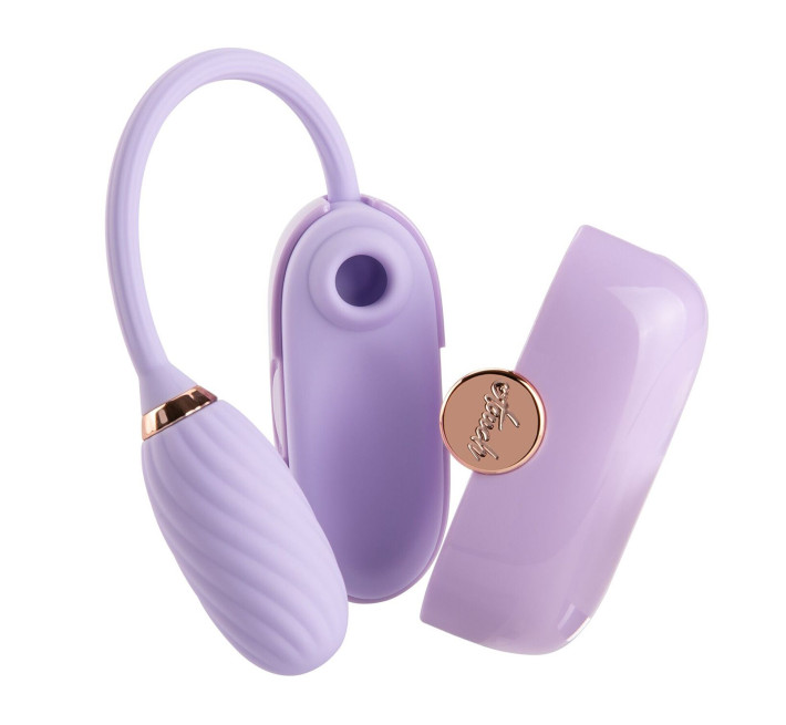 Вакуумний кліторальний стимулятор Otouch Louis Vibrate Purple з віброяйцем, у кейсі