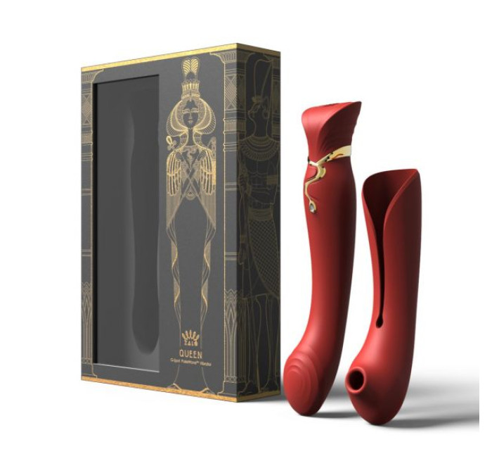 Ультрасучасний вібромасажер 3 в 1 Zalo Queen Червоний