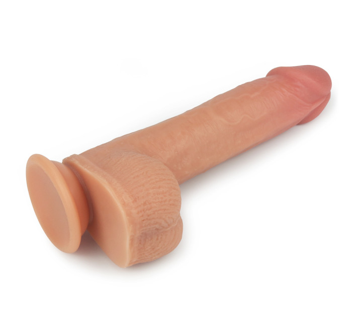 Вібратор LoveToy Dual-Layered Silicone Rotating Cock With Vibration Anthony 8.5 Flesh
