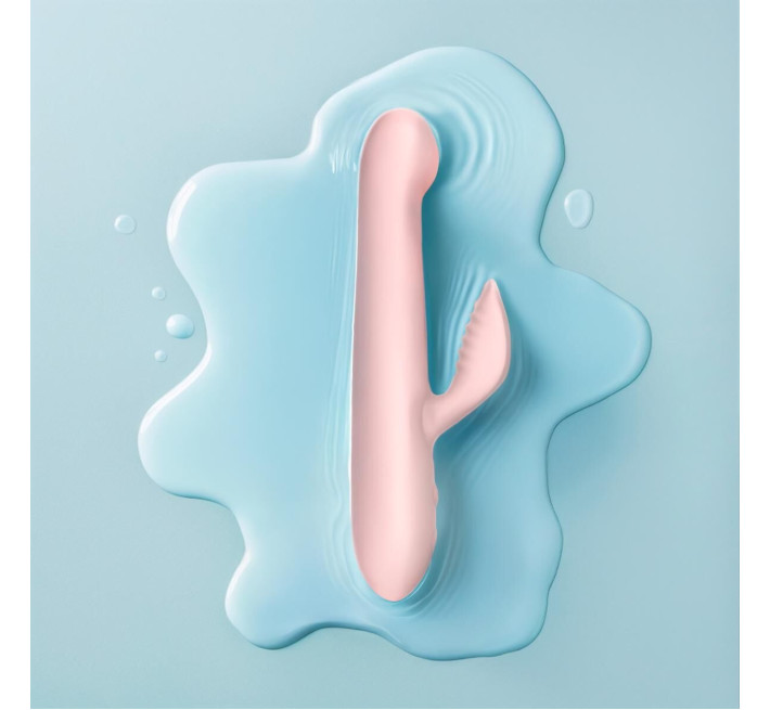 Вібратор-кролик Good Vibes Only - SHAI Thrusting Vibrator Soft Silicone - Pink