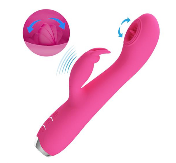 Вибратор Pretty Love Rachel Licking Vibrator Magenta