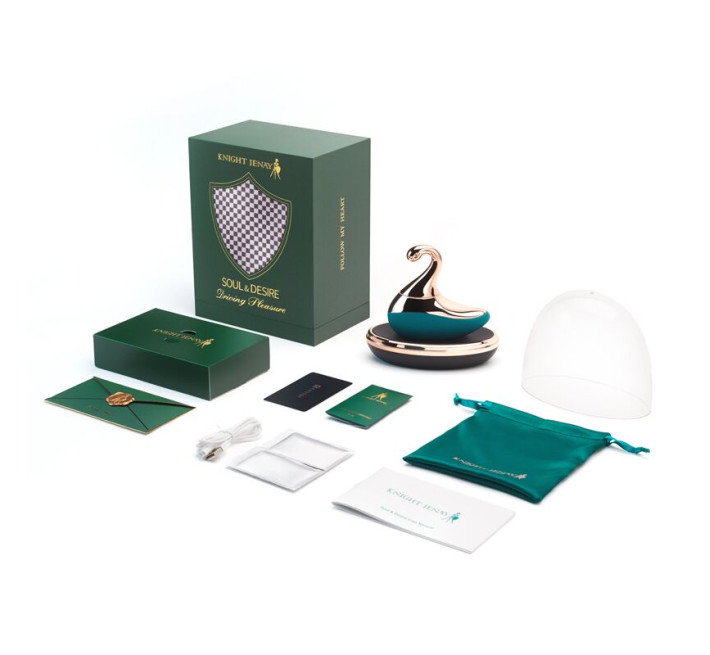 Вишуканий вакуумний вібратор Knight Jenay SOUL & DESIRE, лубрикант у комплекті
